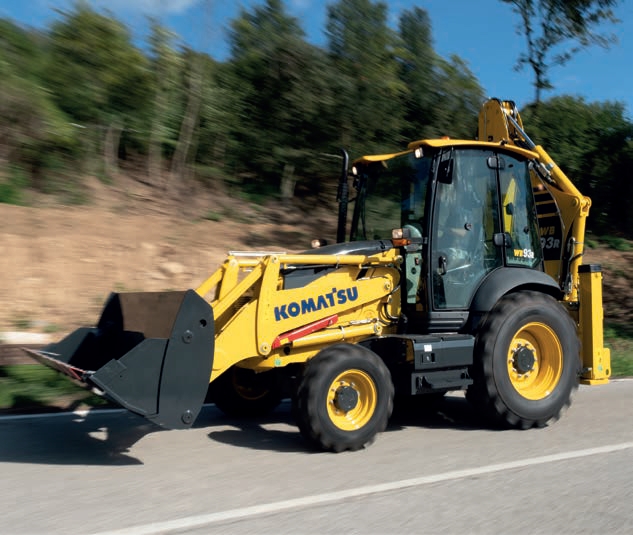 Buldoexcavatorul cu sasiu rigid Komatsu WB93R-8