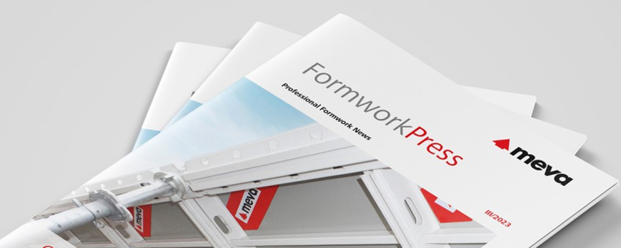 The new MEVA Formwork Press March 2023 edition has arrived
