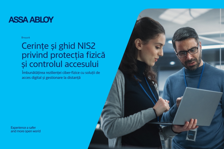 Noua brosura ASSA ABLOY: Cerinte si ghid NIS2 privind protectia fizica si controlul accesului