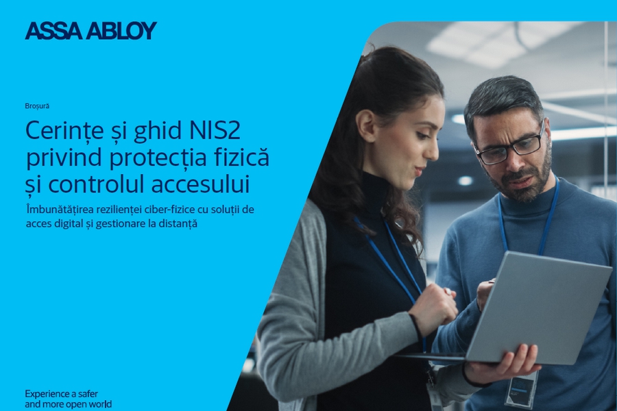 Noua brosura ASSA ABLOY: Cerinte si ghid NIS2 privind protectia fizica si controlul accesului