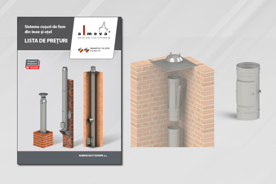 Noul catalog Almeva: Sisteme cosuri de fum din inox si otel