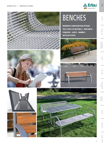 Noul catalog cu produse de mobilier urban de la RUD Florian Rieger
