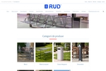 Noul website RUD cu produse de mobilier urban
