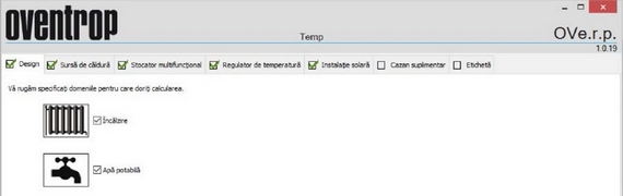 Aplicatia Oventrop de calcul ErP