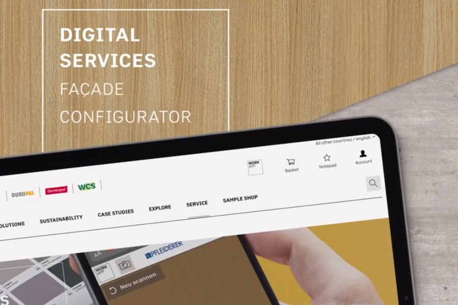Pfleiderer’s online façade configurator