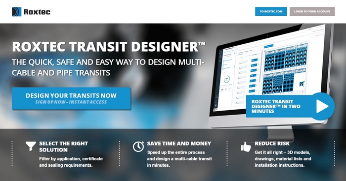 Roxtec Transit Designer™ 3.5 - mai usor ca niciodata
