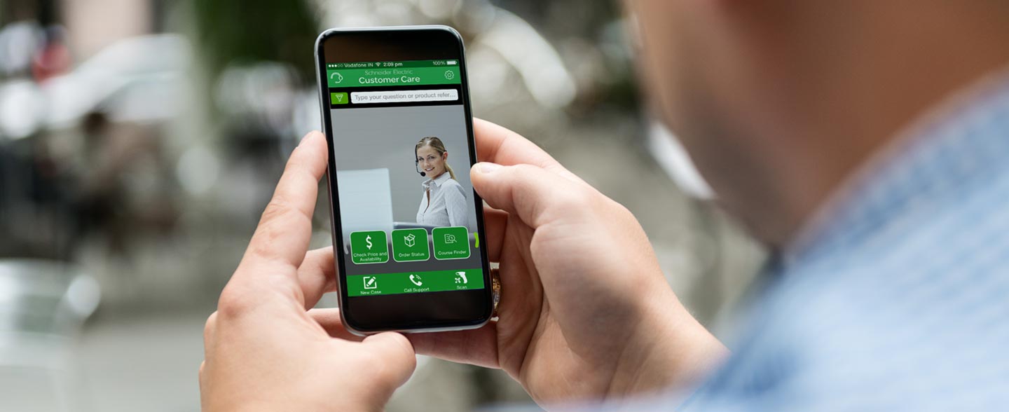 Aplicatia mySchneider: conceputa pentru dispozitive iOS™ si Android™