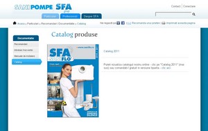 Noul site SFA Saniflo