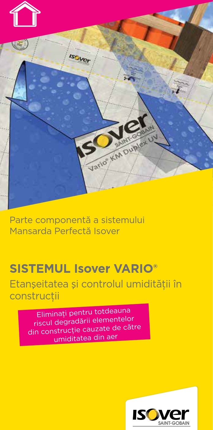 Noul pliant Isover - Sistemul Isover Vario®