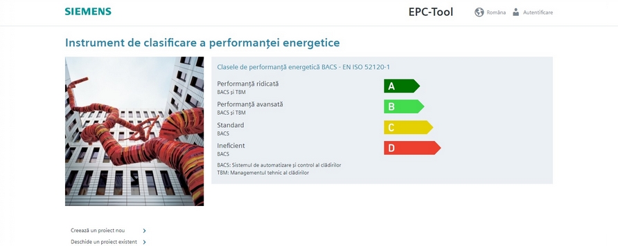 Siemens ofera gratuit un instrument online de clasificare a performantei energetice a cladirilor