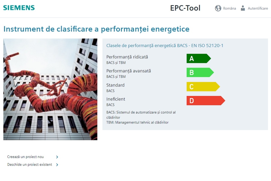 Siemens ofera gratuit un instrument online de clasificare a performantei energetice a cladirilor
