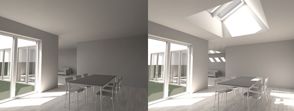 Simulator VELUX de lumina naturala