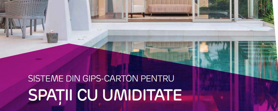 Sisteme Siniat din gips-carton pentru spatii cu umiditate