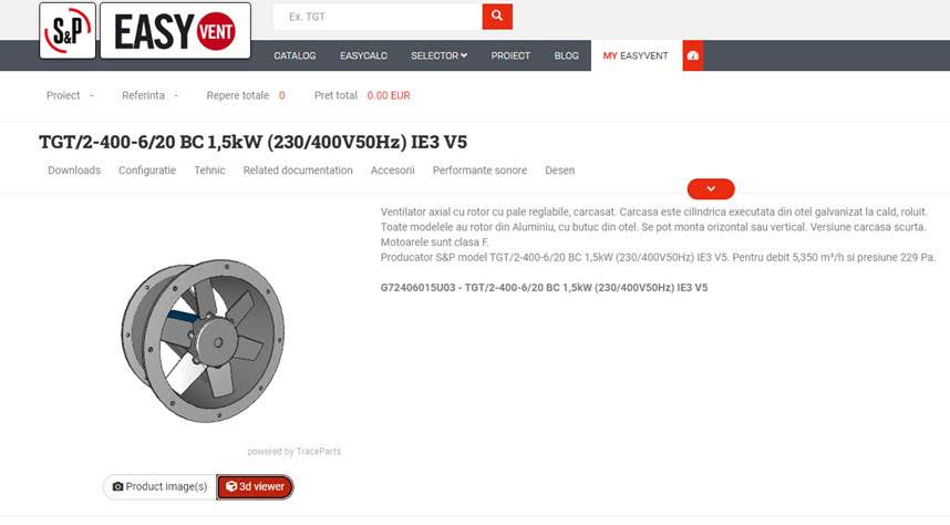 Noutati in programul de selectare EasyVent pentru aplicatii de ventilatie
