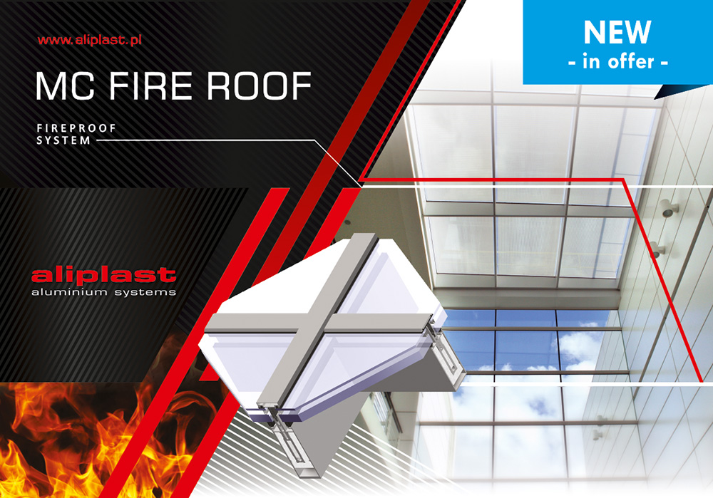 MC Fire Roof, the new fire protection system for roof skylights