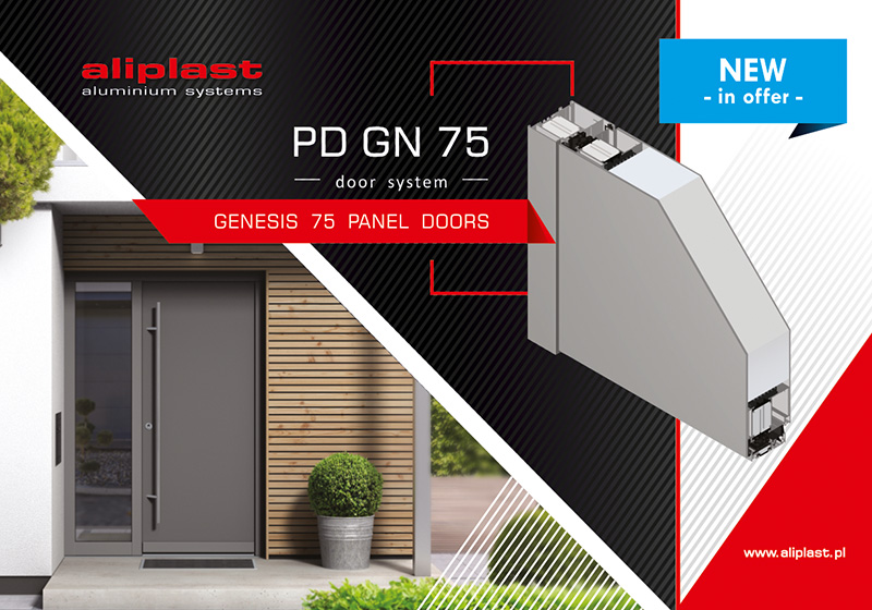 New system in Aliplast offer - Genesis 75 panel doors