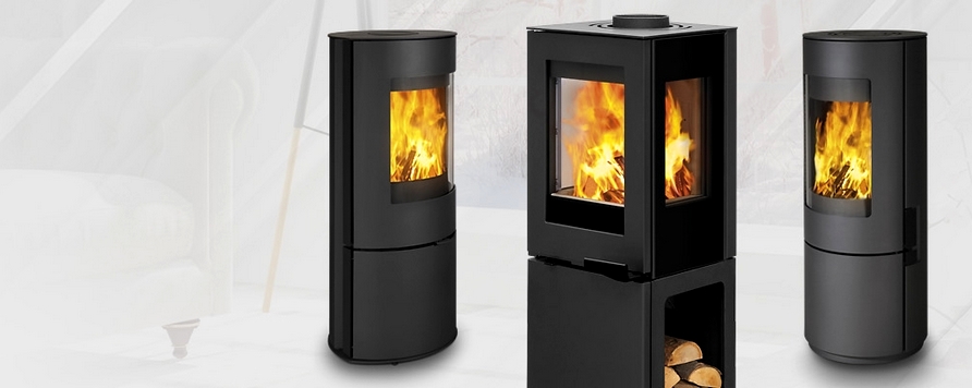 Sistemul Almeva Quadra TW25 intr-o combinatie consistenta cu soba Hearth