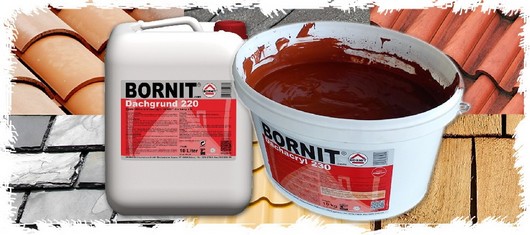 Amorse BORNIT®-Roof Primer 220 si vopsele BORNIT®-Roof Paint 230