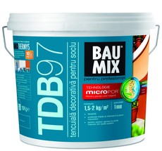 Baumix prezinta noua tencuiala decorativa pentru soclu TDB97