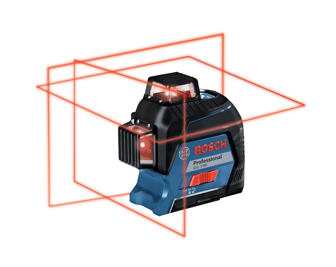 Nivelele laser cu linii Bosch GLL 3-80 Professional, Bosch GLL 3-80 C Professional si Bosch GLL 3-80 CG Professional