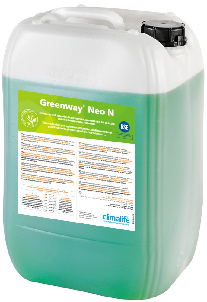 Climalife Greenway® Neo N: o gama  de lichide de transfer termic  (antigel) din surse vegetale care sunt si mai eficiente