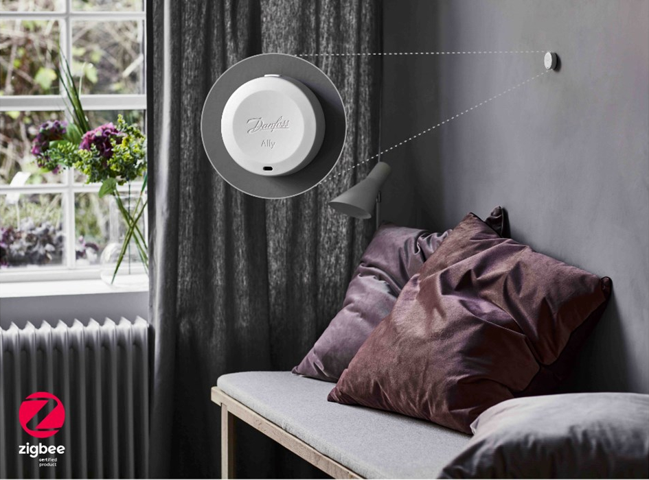 Noul senzor Danfoss Ally™ Room Sensor ce controleaza incalzirea in camera