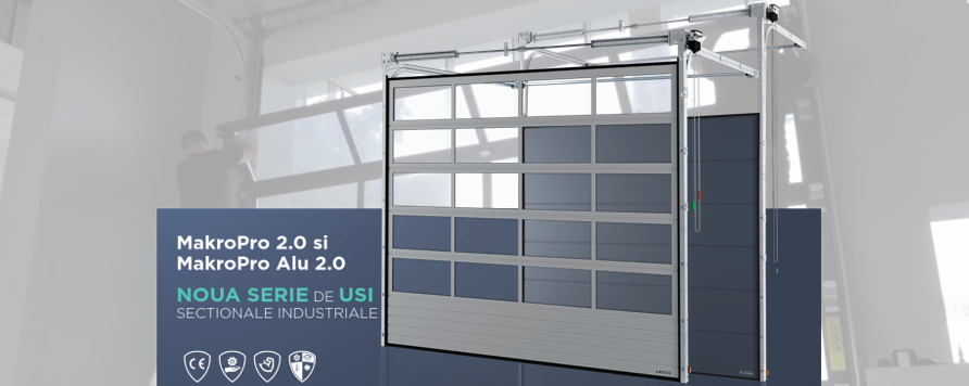 Usi sectionale industriale MakroPro 2.0 si MakroPro Alu 2.0