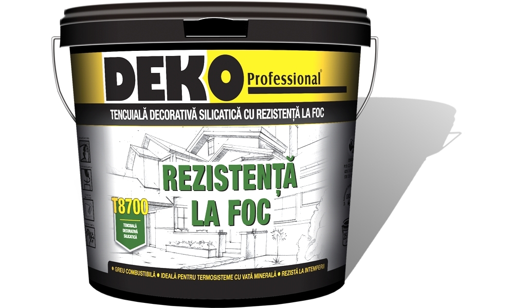 Tencuiala decorativa silicatica DEKO T8700
