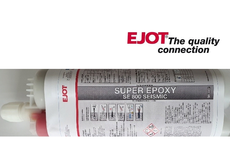 EJOT lanseaza noul mortar chimic Super Epoxy SE 800 Seismic pentru aplicatii grele