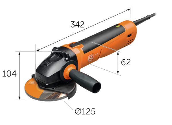 Noul polizor unghiular compact Ø 125 mm FEIN CG 15-125 BL