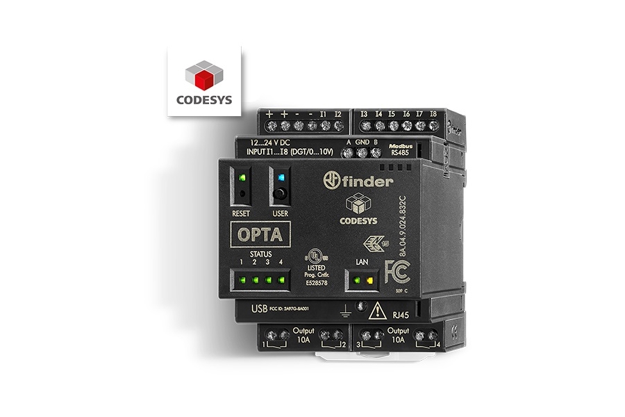 Finder a lansat releul logic programabil OPTA Codesys®