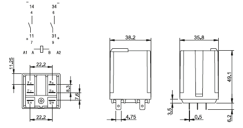 Noile relee de putere tipul 62.31 si tipul 62.32