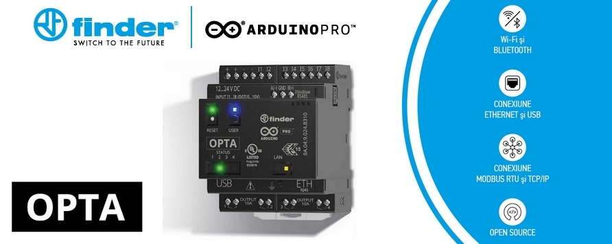 Noua Serie 8A de PLR-uri de la Finder si Arduino Pro