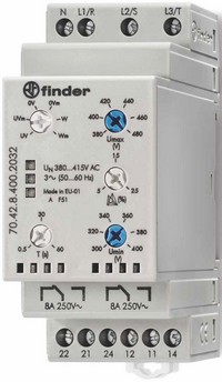 Tipul 70 42 Releu Electronic De Supraveghere A Tensiunii Pentru Aplicatii Trifazate
