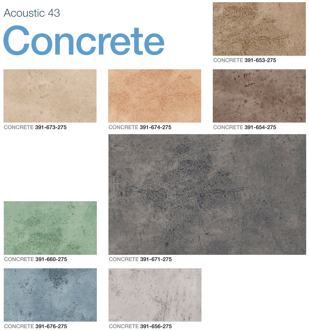 New concrete colors in Graboplast's Acoustic 43 floors