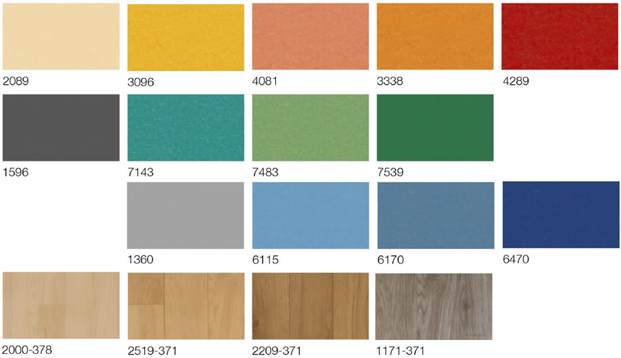 Graboplast's new sports floorings with X-PUR surface - culori disponibile
