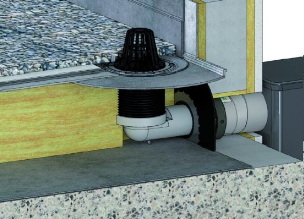 Receptor de atic instalat la nivelul barierei de vapori