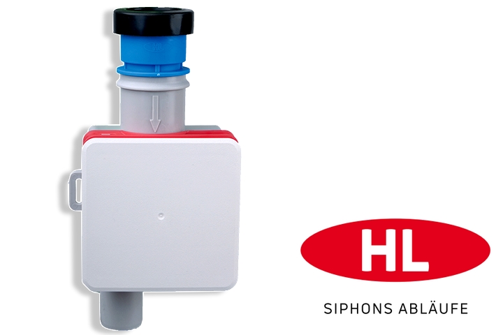 HL 138H - Sifon ingropat in perete pentru condens prevazut cu adaptor igienic