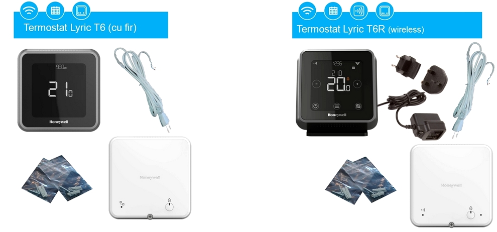 Noile termostate inteligente Honeywell Lyric T6 si T6R cu comanda prin internet