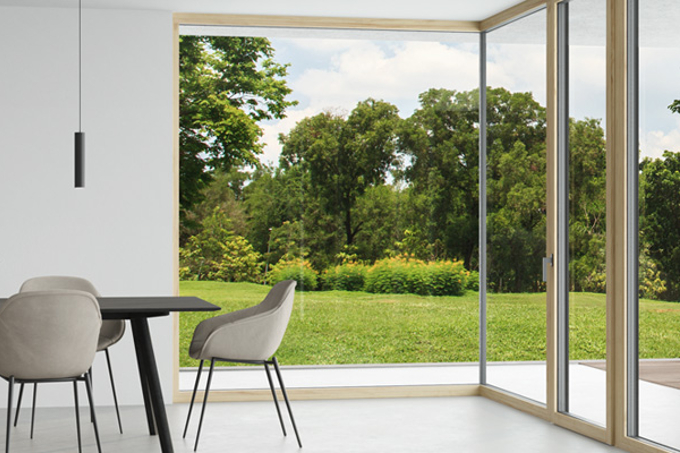 New Internorm timber-aluminium window, HF 510