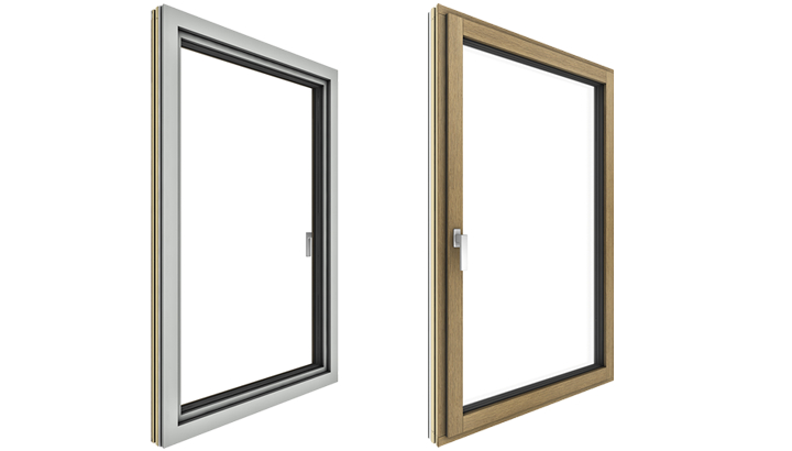 New Internorm timber-aluminium window, HF 510