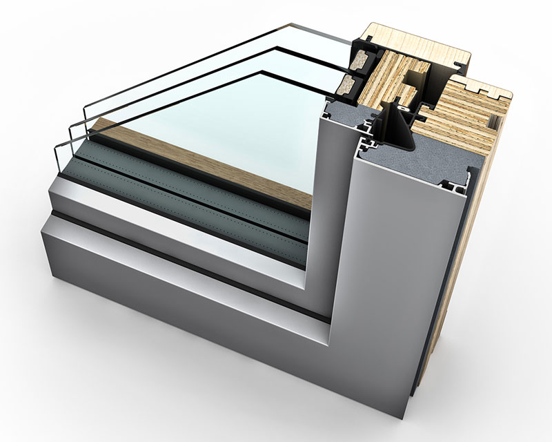 New Internorm timber-aluminium window, HF 510