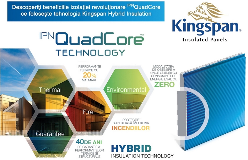 Noul material izolator Kingspan pentru panourile termoizolatoare