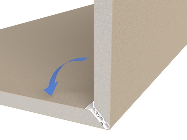 Noua placa inovatoare Knauf MIDI Klik pentru realizarea colturilor exterioare