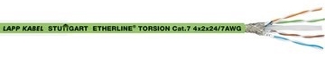 Cablul ETHERLINE® TORSION Cat. 7 rezistent la torsiune