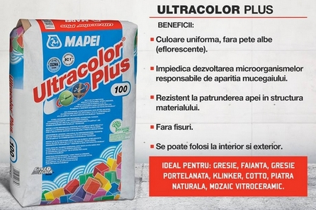 Chitul de rosturi Ultracolor Plus - acum in noile ambalaje alupack de 2 kg si 34 de culori