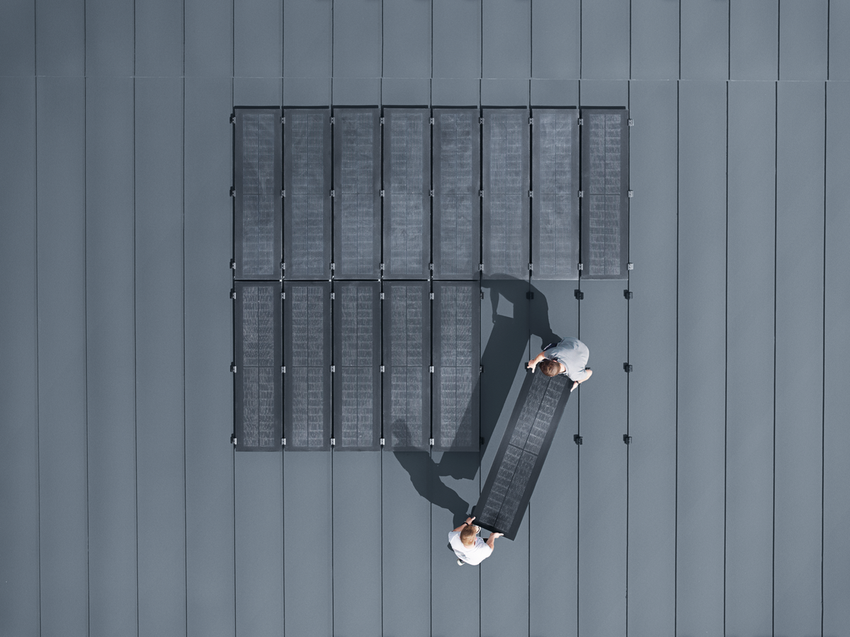 Modul solar PREFALZ – sistemul solar elegant pentru acoperisurile PREFALZ noi si existente