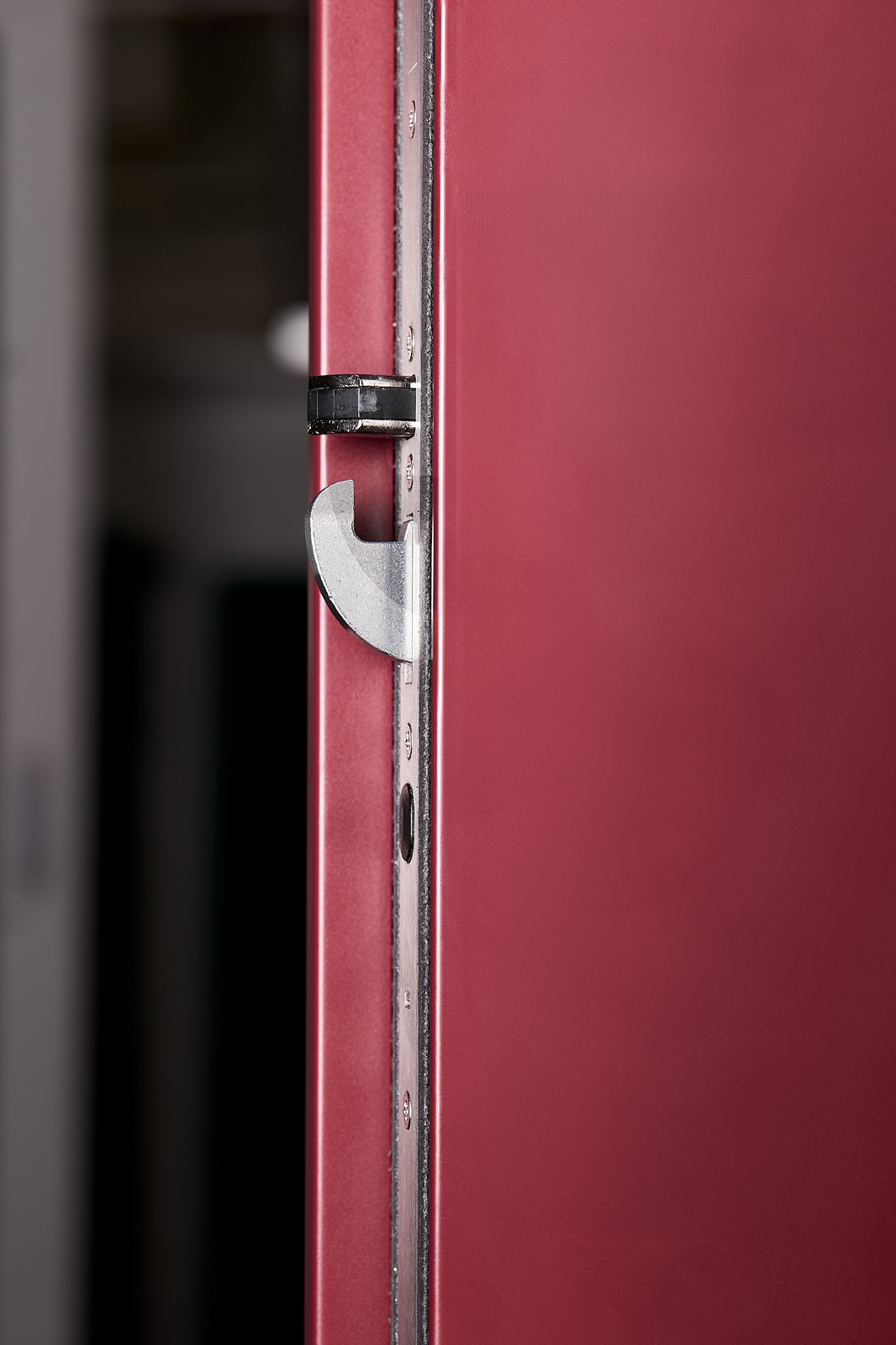New at DOMOFERM. Strong. Safe. Sound-insulationg high-performance security doors - High-quality lock system with swivel bolt hook and additional bolt