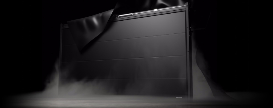 Noua usa de garaj sectionala Prime Black Edition