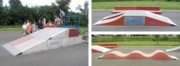Pista de skateboard din elemente modulare prefabricate de la Leier